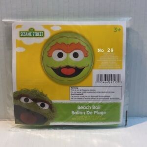 Sesame Street Oscar The Grouch Green Beach Ball